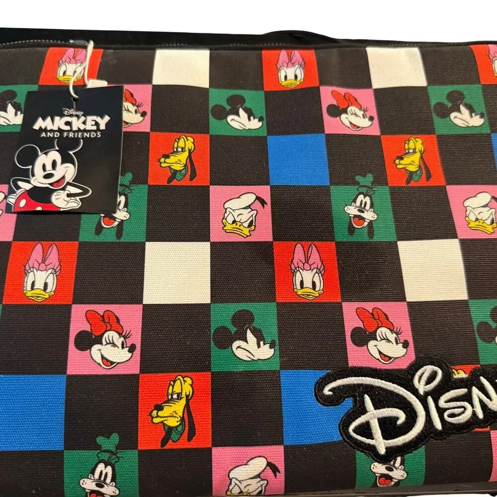 Disney Mickey & Friends Checkerboard Zip Pouch 14